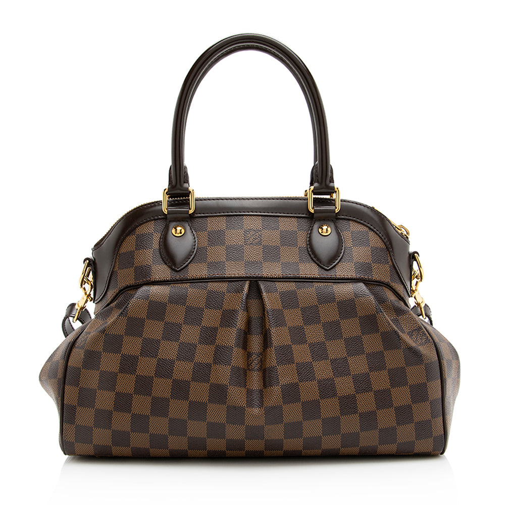 Louis Vuitton Damier Ebene Trevi PM Satchel (SHF-20098)