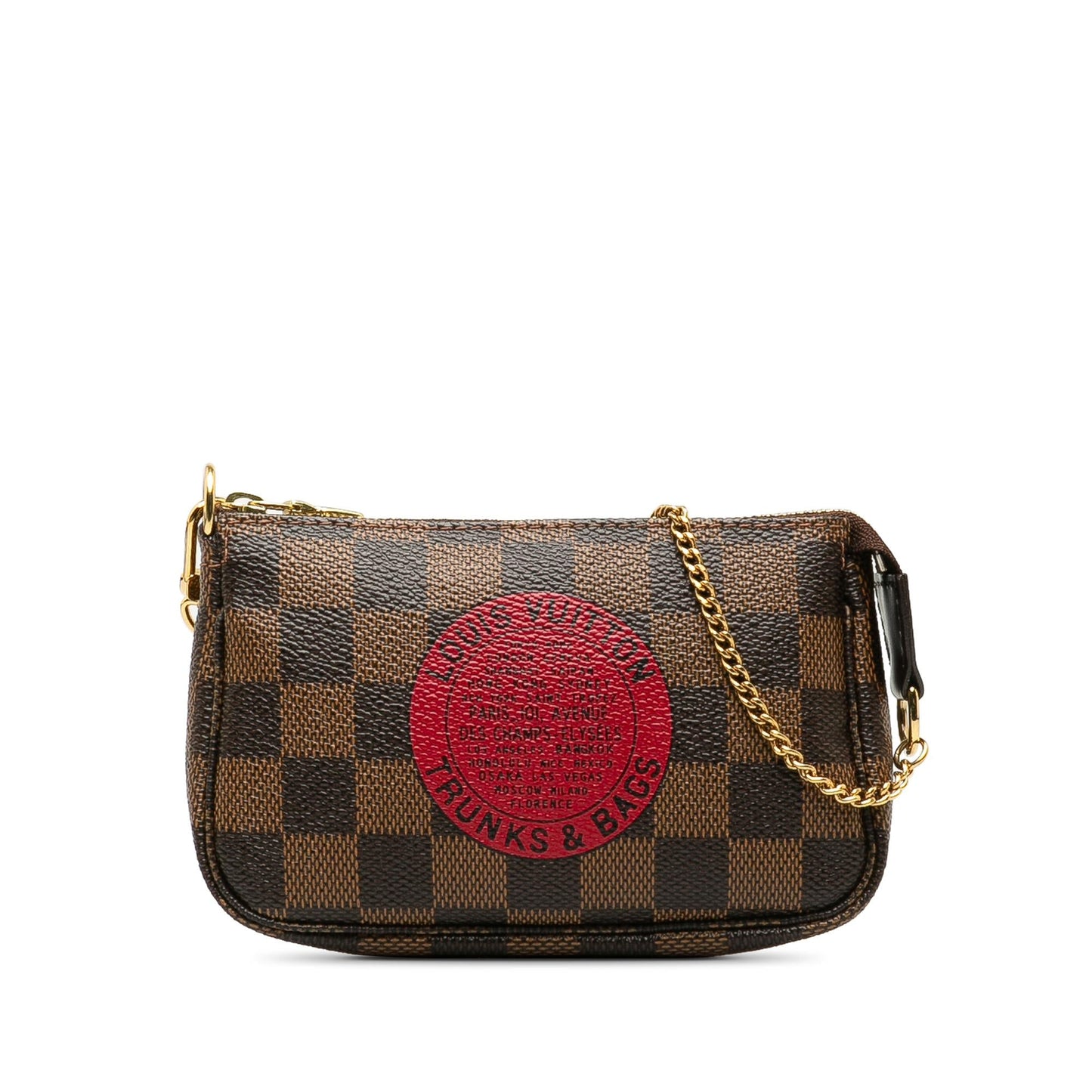Louis Vuitton Damier Ebene Trunks and Bags Mini Pochette Accessoires (SHG-oshdFV)