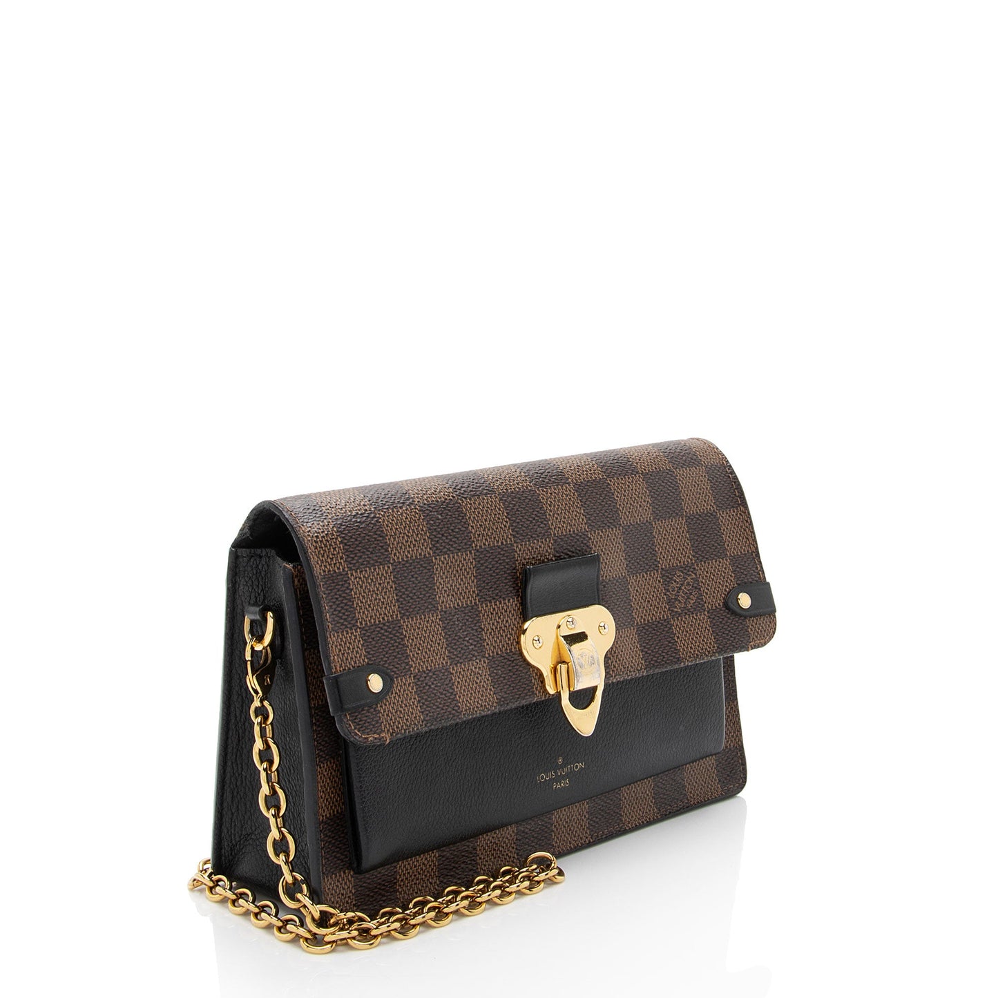 Louis Vuitton Damier Ebene Vavin Chain Wallet (SHF-UNrDGN)
