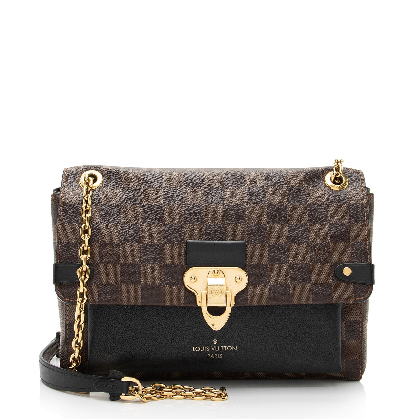 Louis Vuitton Damier Ebene Vavin PM Shoulder Bag (SHF-6vFamC)