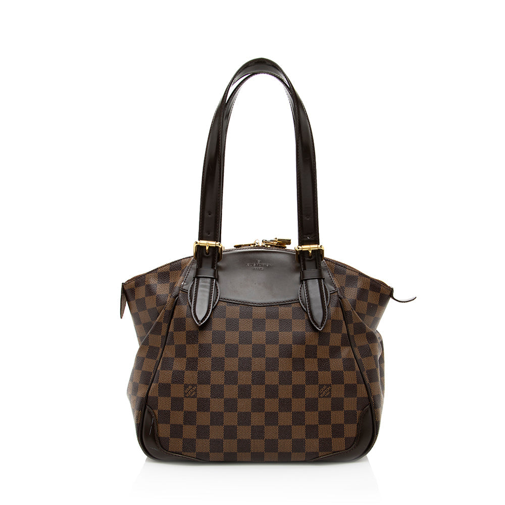 Louis Vuitton Damier Ebene Verona MM Shoulder Bag (SHF-19816)