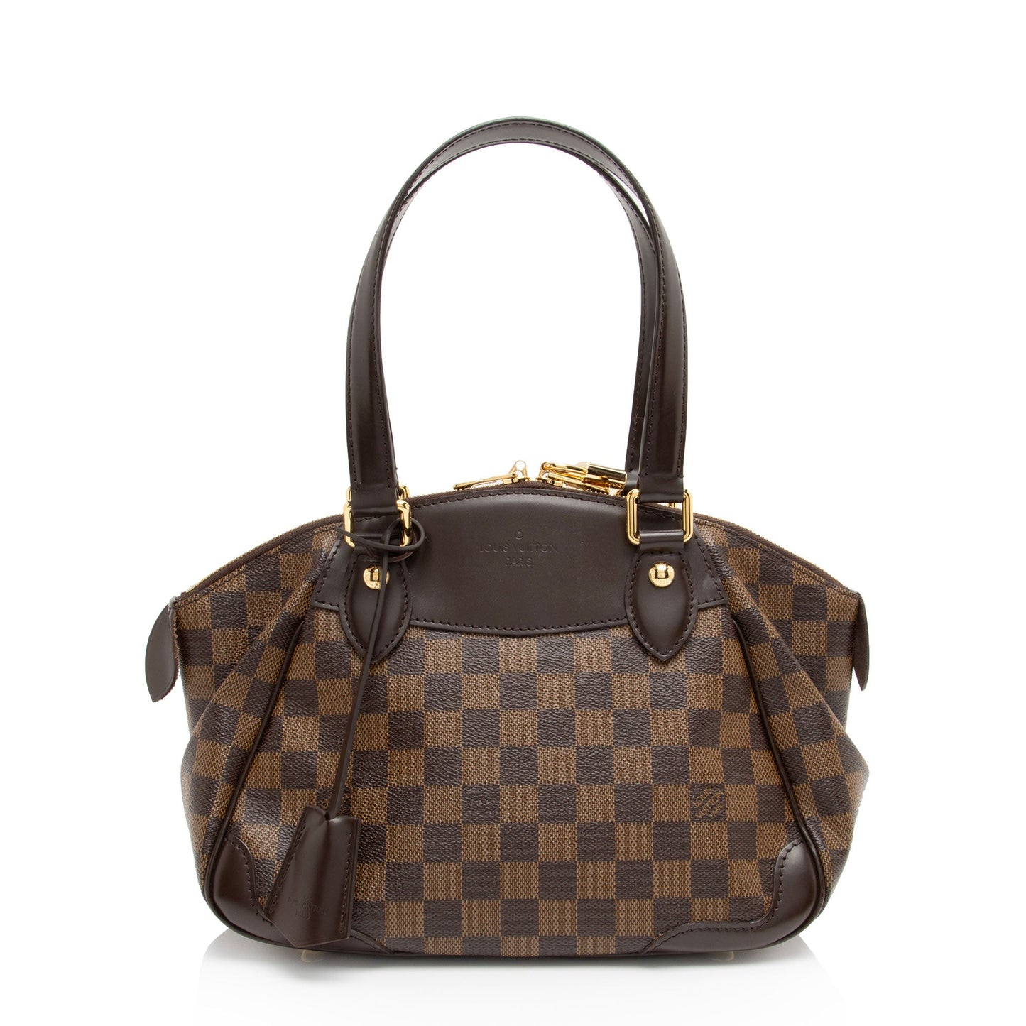 Louis Vuitton Damier Ebene Verona PM Shoulder Bag (SHF-5ip7Pw)