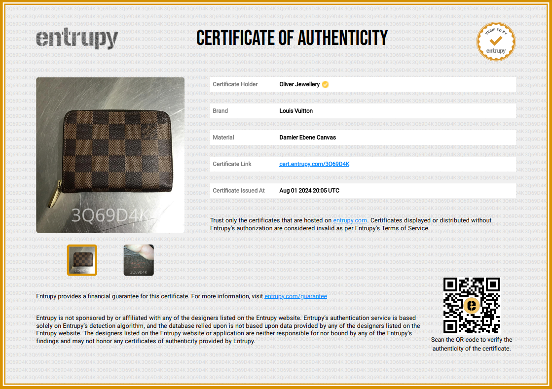 Louis Vuitton Damier Ebene Zippy Coin Purse