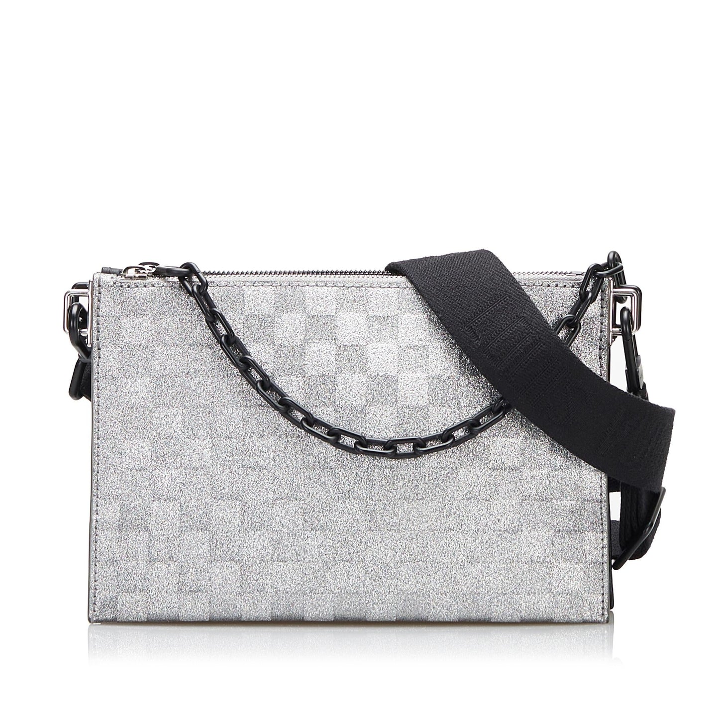 Louis Vuitton Damier Glitter Taurillon In The Loop Trio Pouch (SHG-5PeliZ)