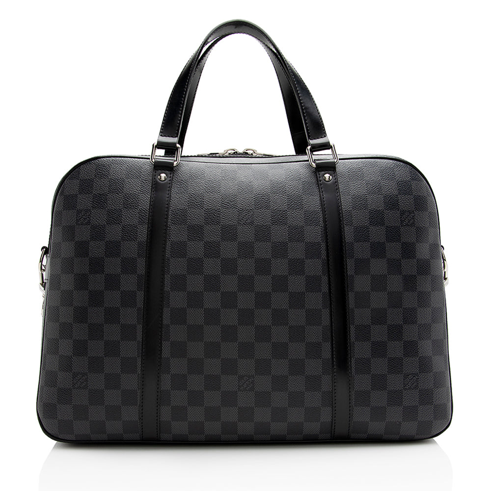 Louis Vuitton Damier Graphite Jorn Briefcase (SHF-21749)