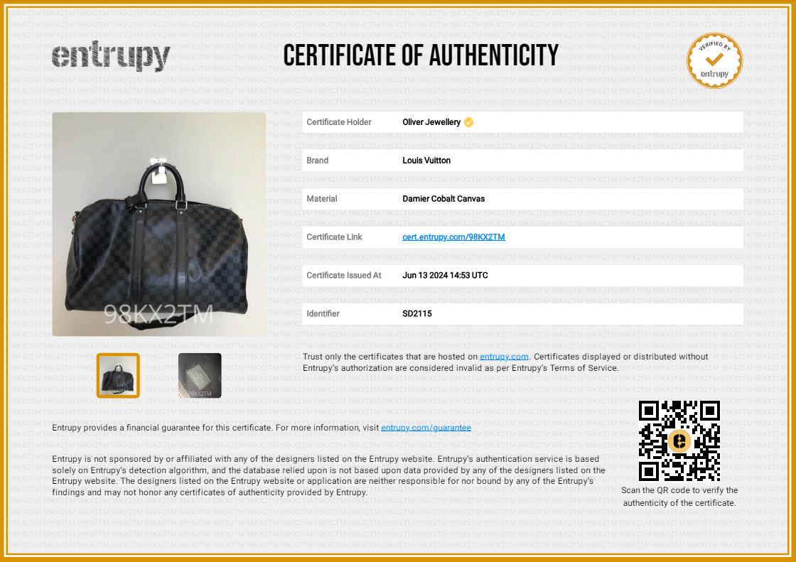 Louis Vuitton Damier Graphite Keepall Bandouliere 45