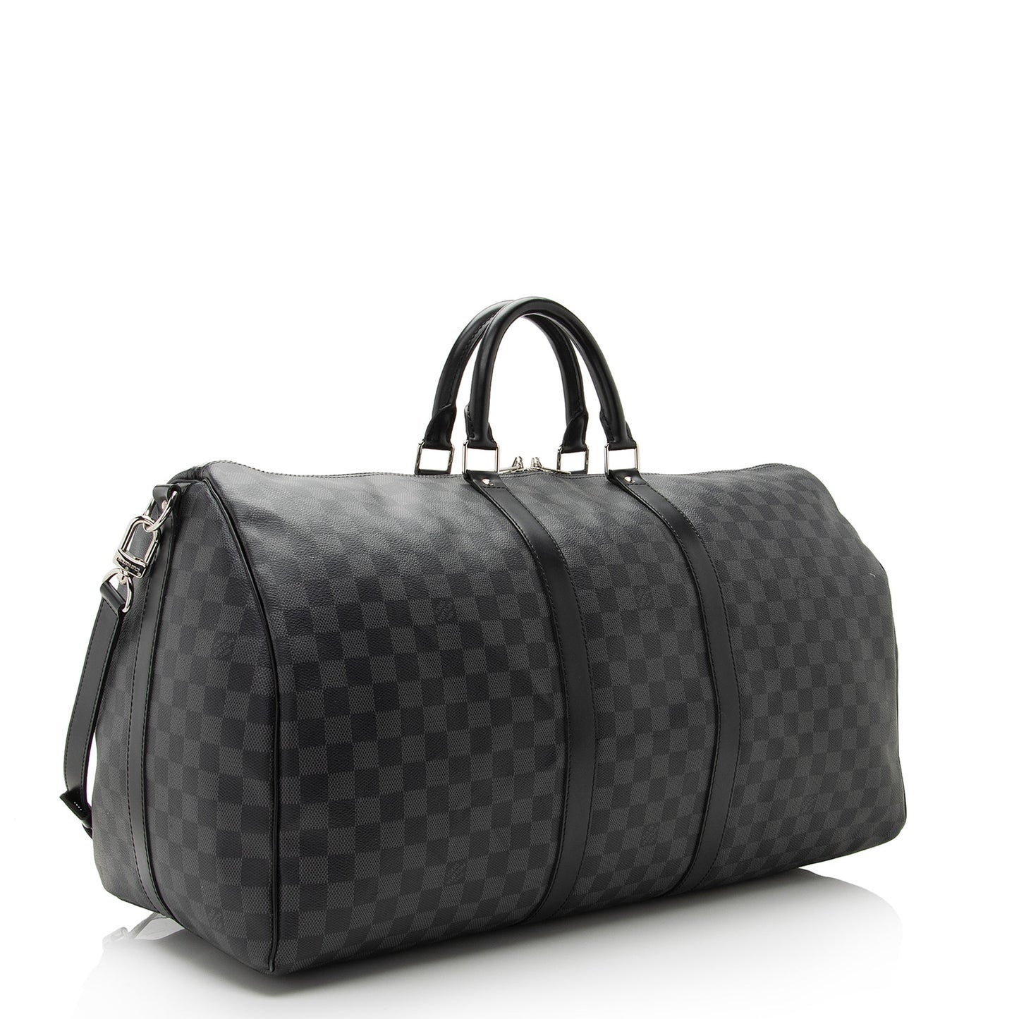 Louis Vuitton Damier Graphite Keepall Bandouliere 55 Duffel Bag (SHF-22704)