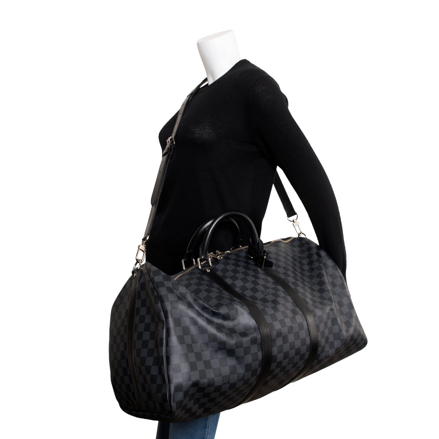Louis Vuitton Damier Graphite Keepall Bandouliere 55