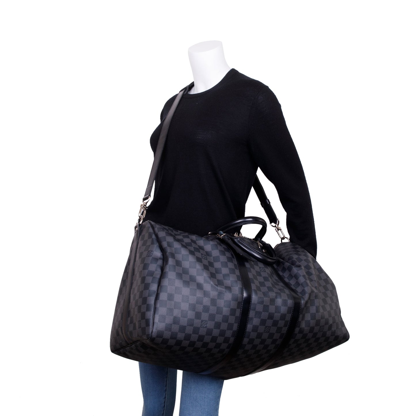 Louis Vuitton Damier Graphite Keepall Bandouliere 55