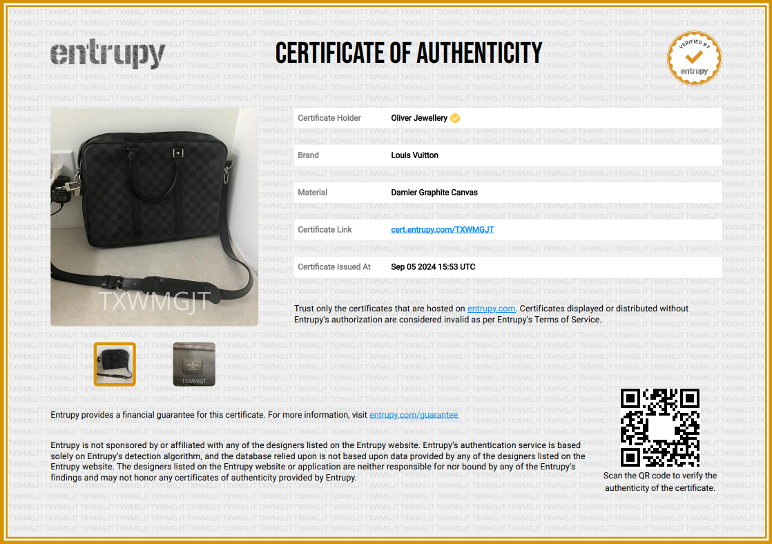 Louis Vuitton Damier Graphite Porte-Documents Voyage PM