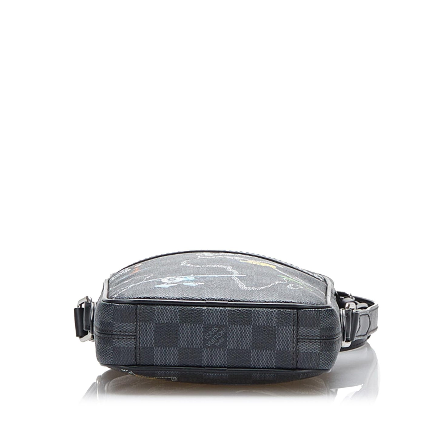 Louis Vuitton Damier Graphite Renaissance Map Danube Slim PM (SHG-GuKhcA)