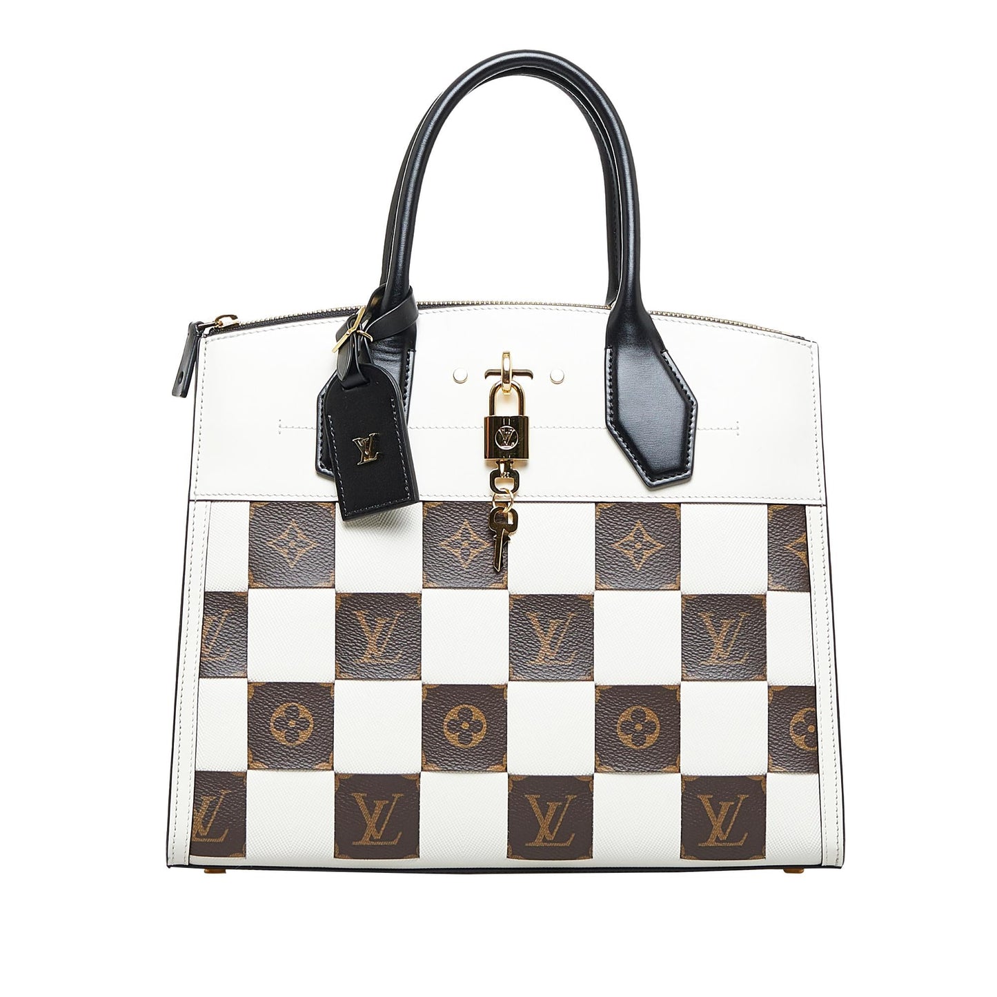 Louis Vuitton Damier Tressage City Steamer MM (SHG-tJRcCJ)