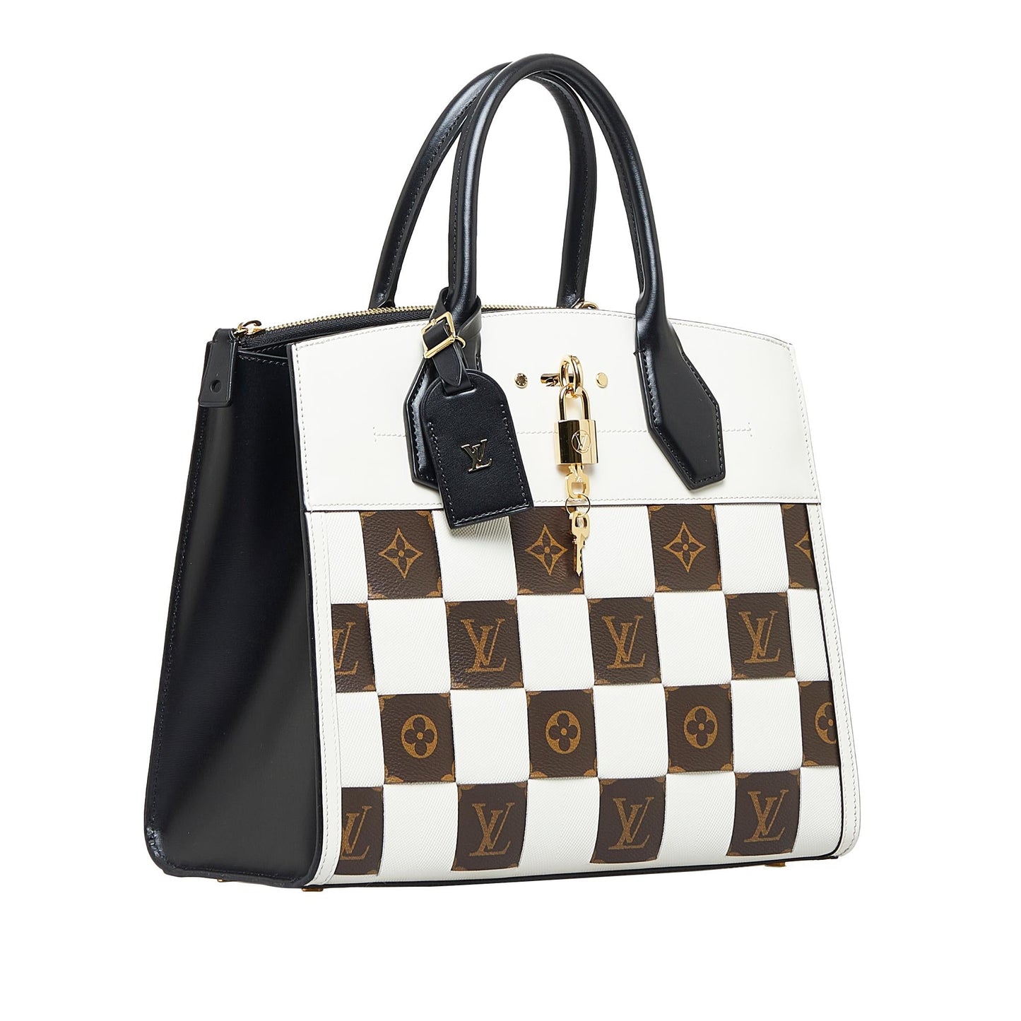 Louis Vuitton Damier Tressage City Steamer MM (SHG-tJRcCJ)