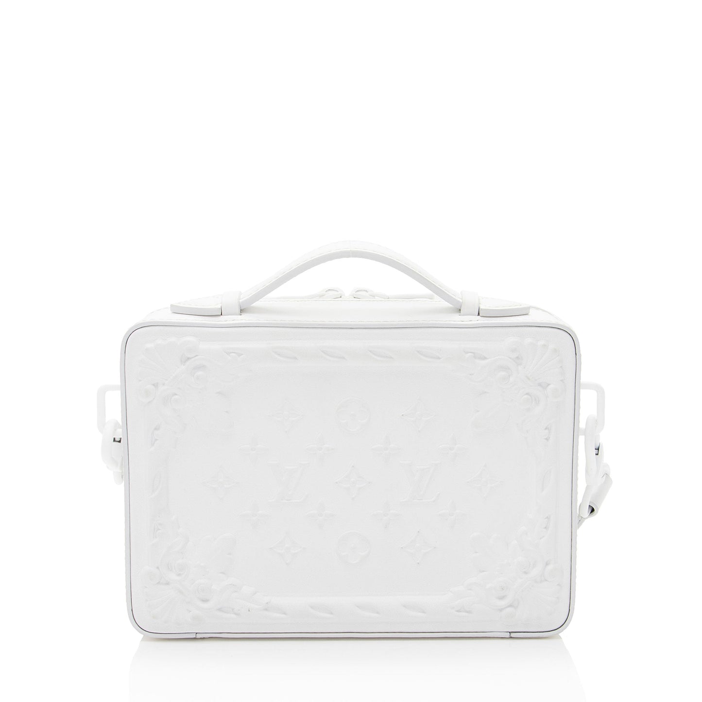 Louis Vuitton Debossed Calfskin Monogram Versailles Handle Soft Trunk