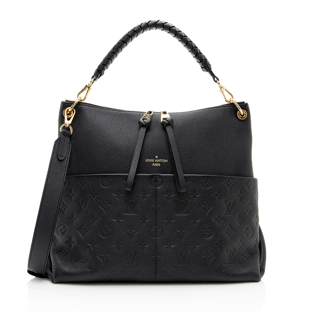 Louis Vuitton Embossed Grained Leather Maida Hobo (SHF-21160)