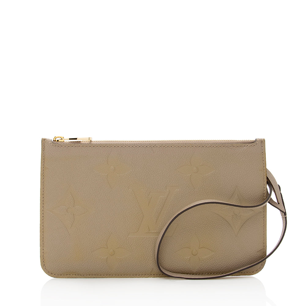 Louis Vuitton Empreinte Giant Monogram Neverfull MM Pochette (SHF-21782)