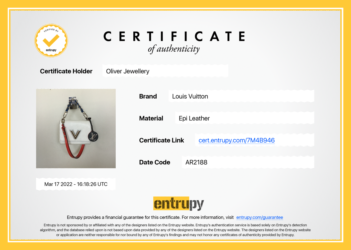 Louis Vuitton Epi Braided Handle Twist PM