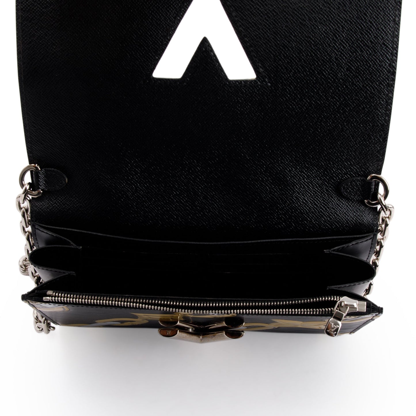 Louis Vuitton Epi Chain Flower Twist Chain Wallet