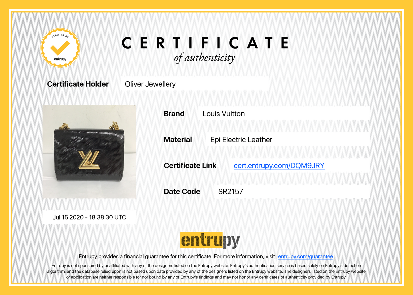 Louis Vuitton Epi Electric Twist PM
