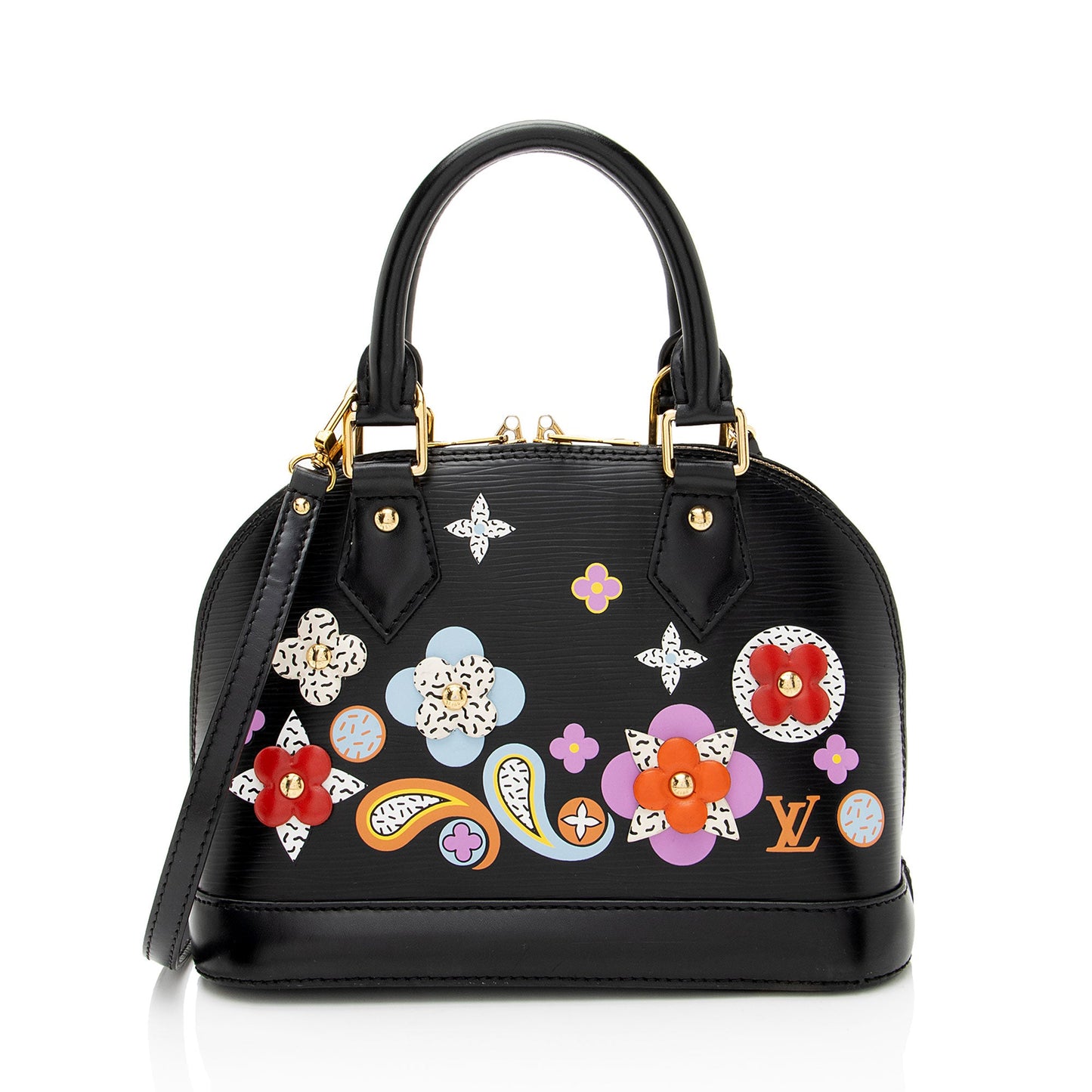 Louis Vuitton Epi Leather Flower Alma BB Satchel