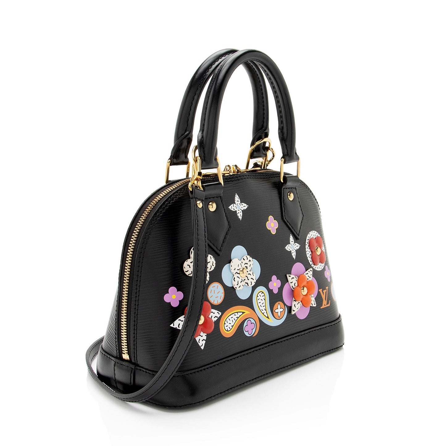 Louis Vuitton Epi Leather Flower Alma BB Satchel
