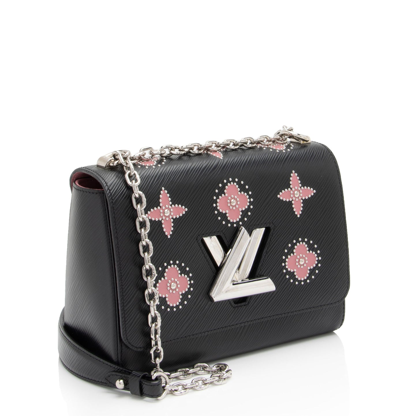Louis Vuitton Epi Leather Flowers Twist MM Shoulder Bag (SHF-aNDF1B)