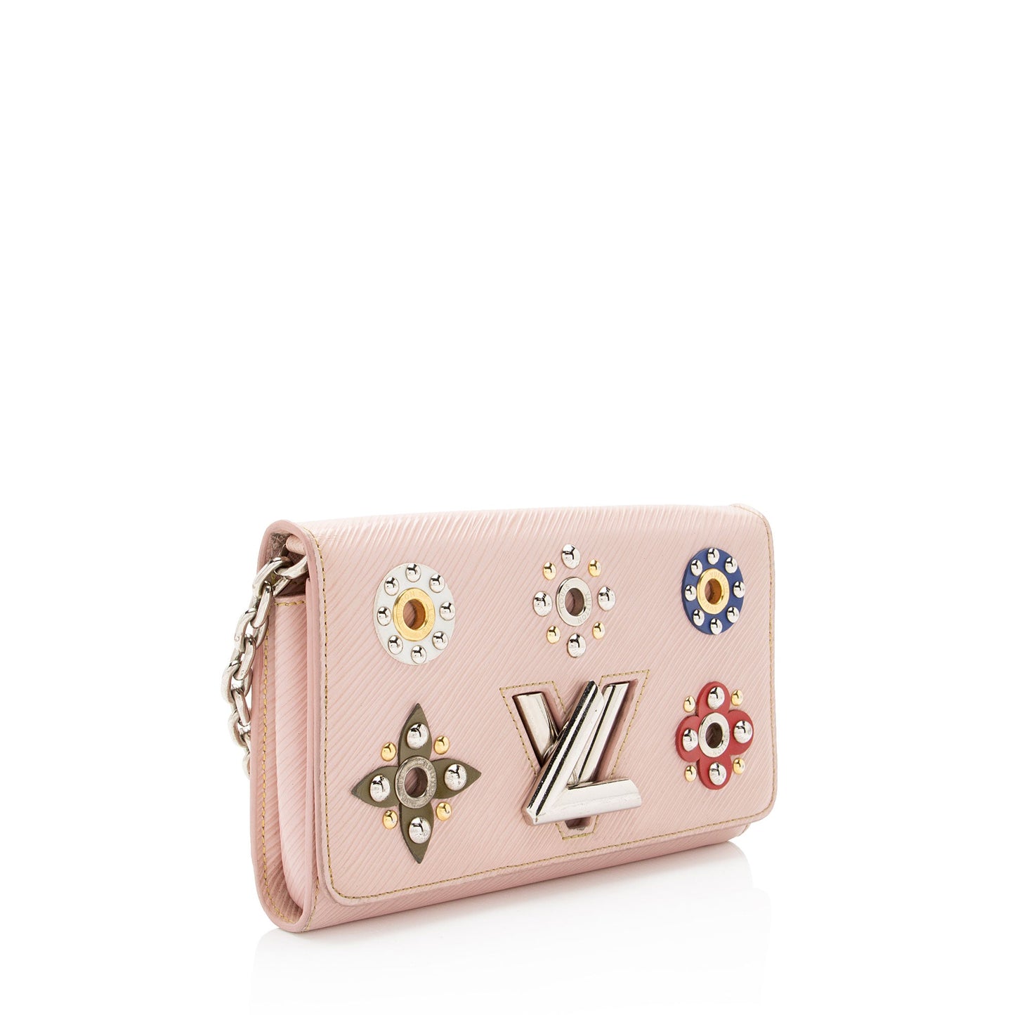 Louis Vuitton Epi Leather Mechanical Flowers Twist Chain Wallet (SHF-6UVkMs)