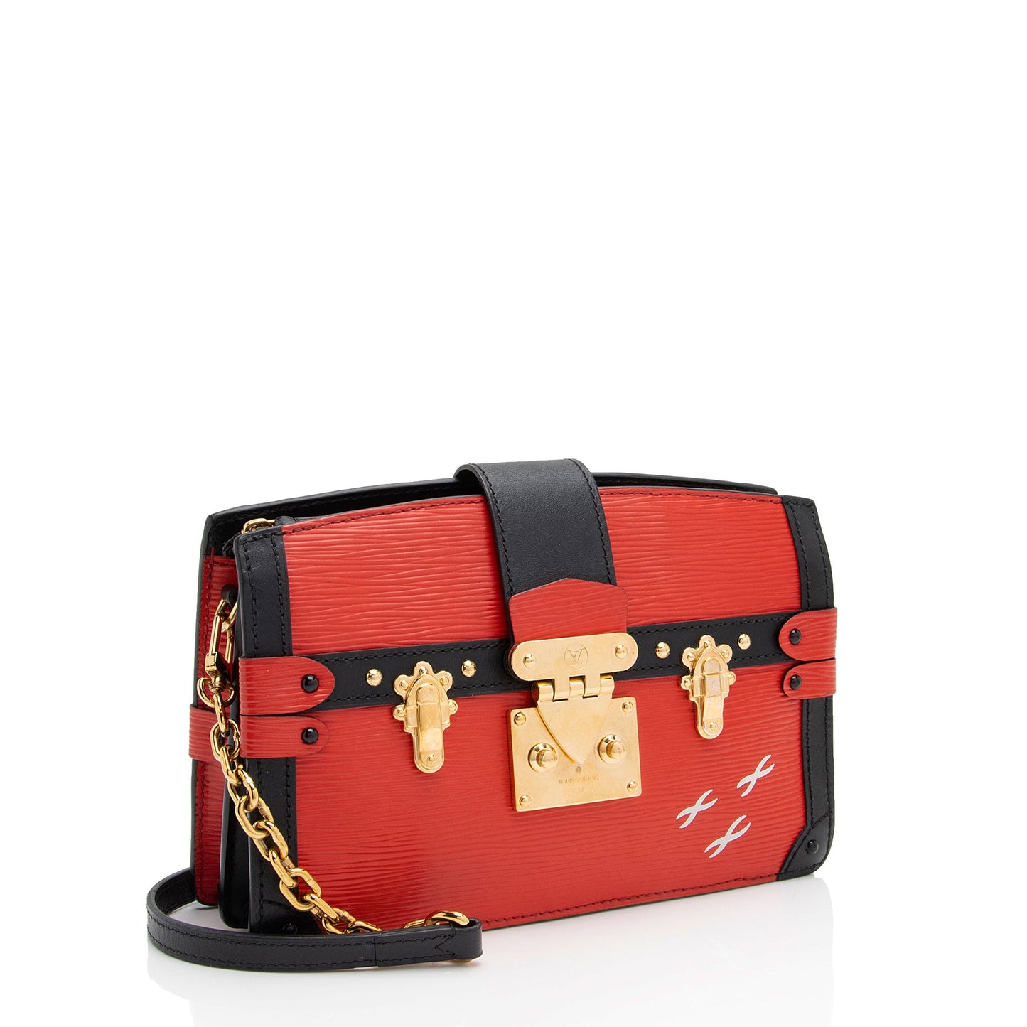 Louis Vuitton Epi Leather Trunk Clutch (SHF-f9WGSU)