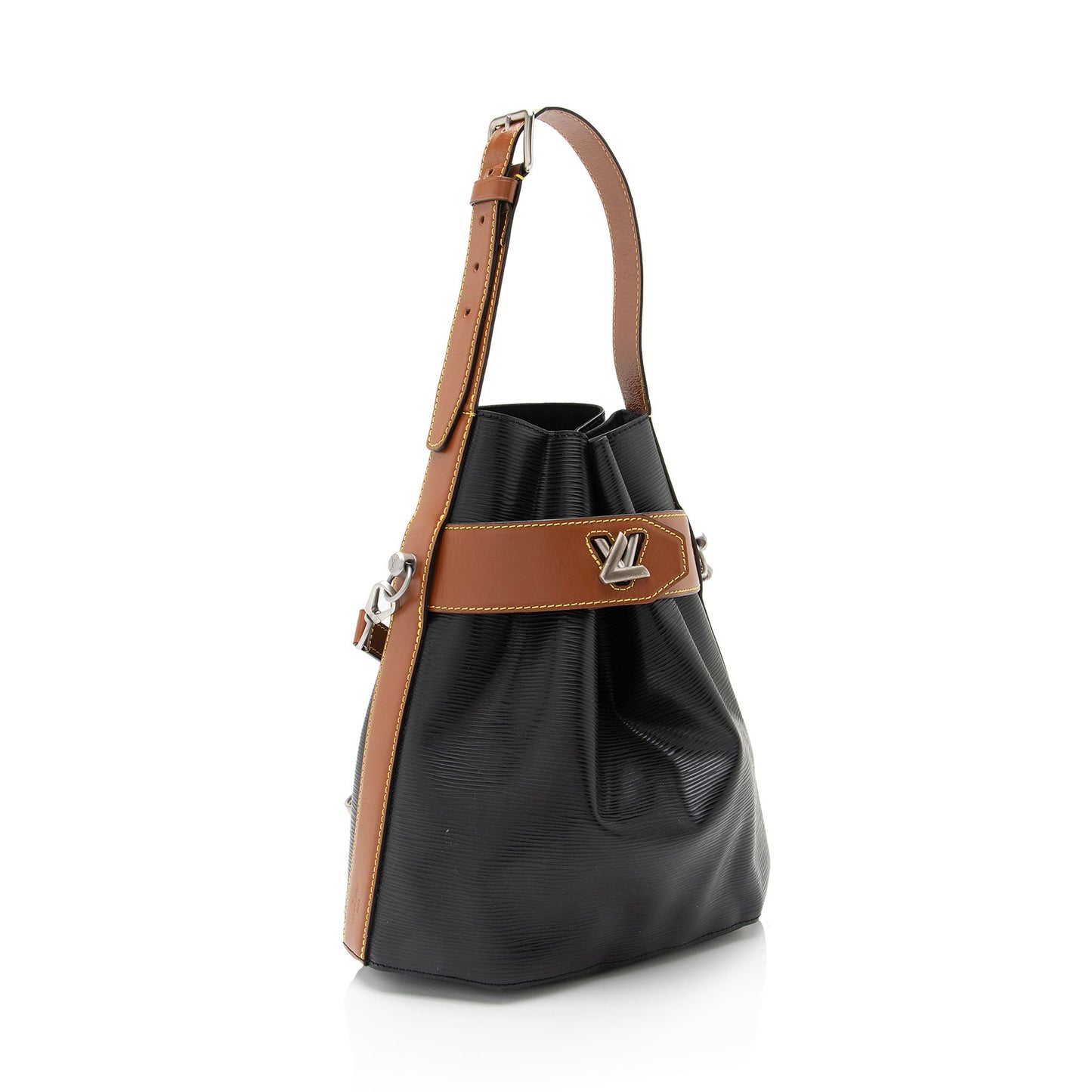 Louis Vuitton Epi Leather Twist Bucket Bag (SHF-6XRjK2)