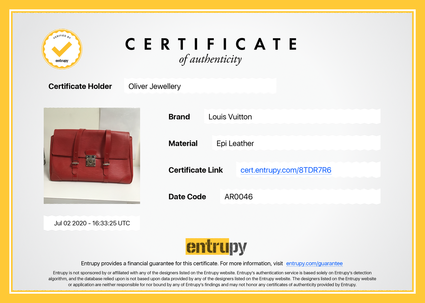 Louis Vuitton Epi Segur MM
