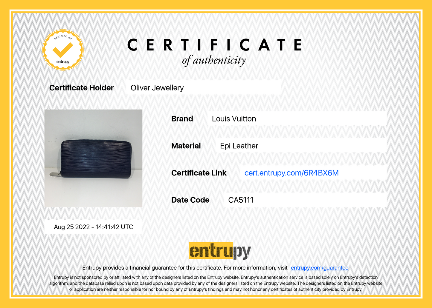 Louis Vuitton Epi Zippy Wallet