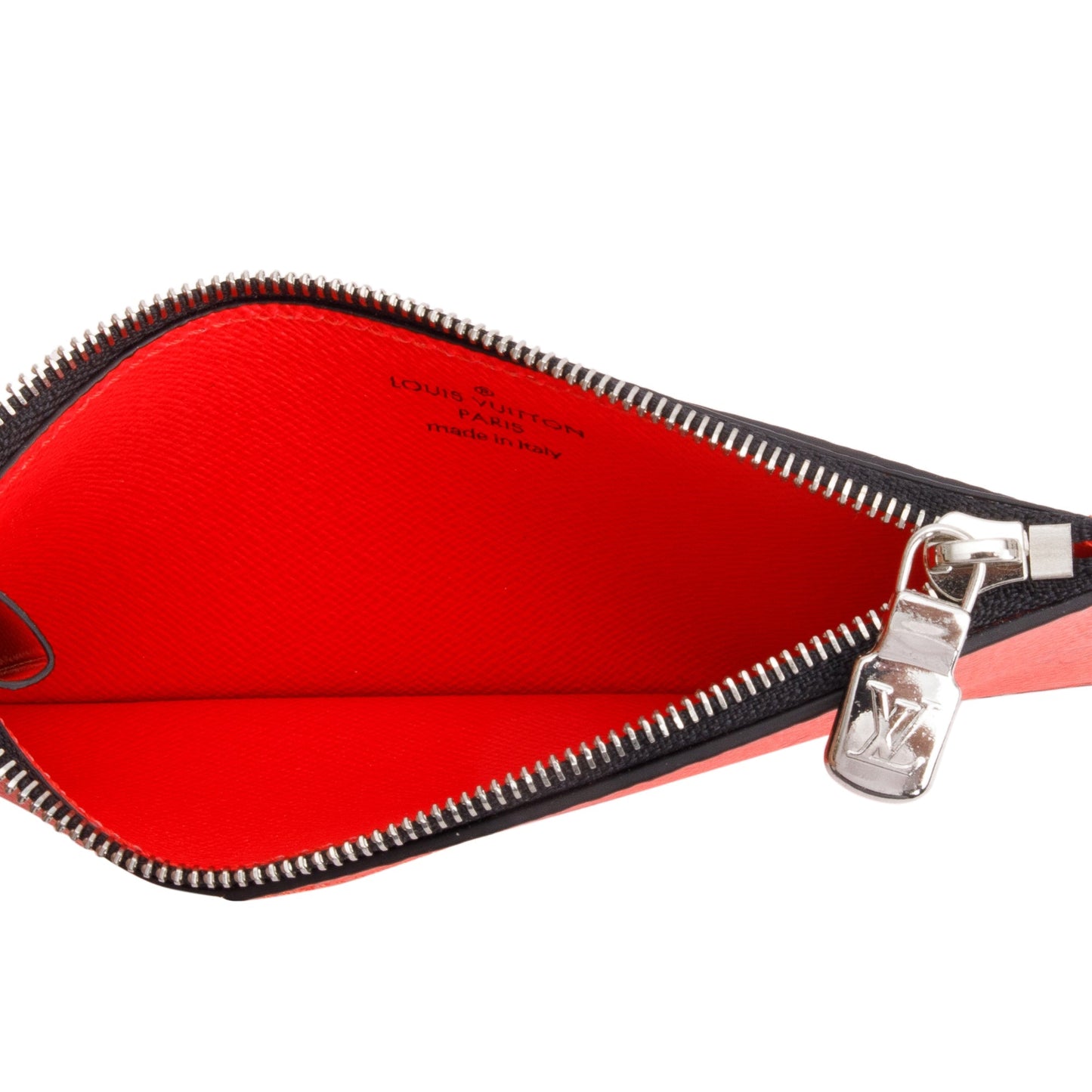 Louis Vuitton Fire Red Monogram & Taigarama Leather Coin Card Holder