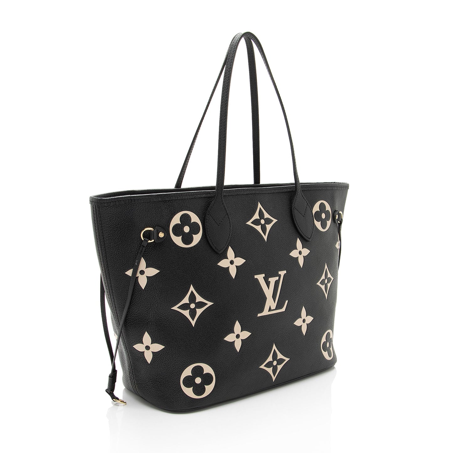 Louis Vuitton Giant Monogram Empreinte Bicolor Neverfull MM Tote