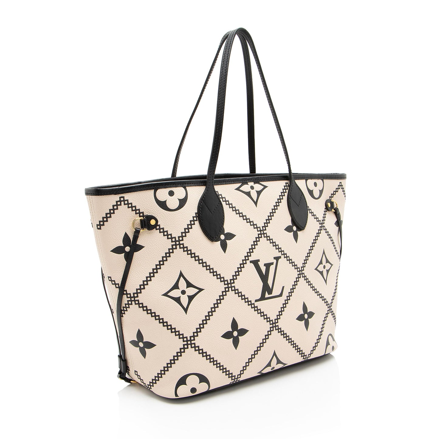 Louis Vuitton Giant Monogram Empreinte Broderies Neverfull MM Tote (SHF-seNj17)