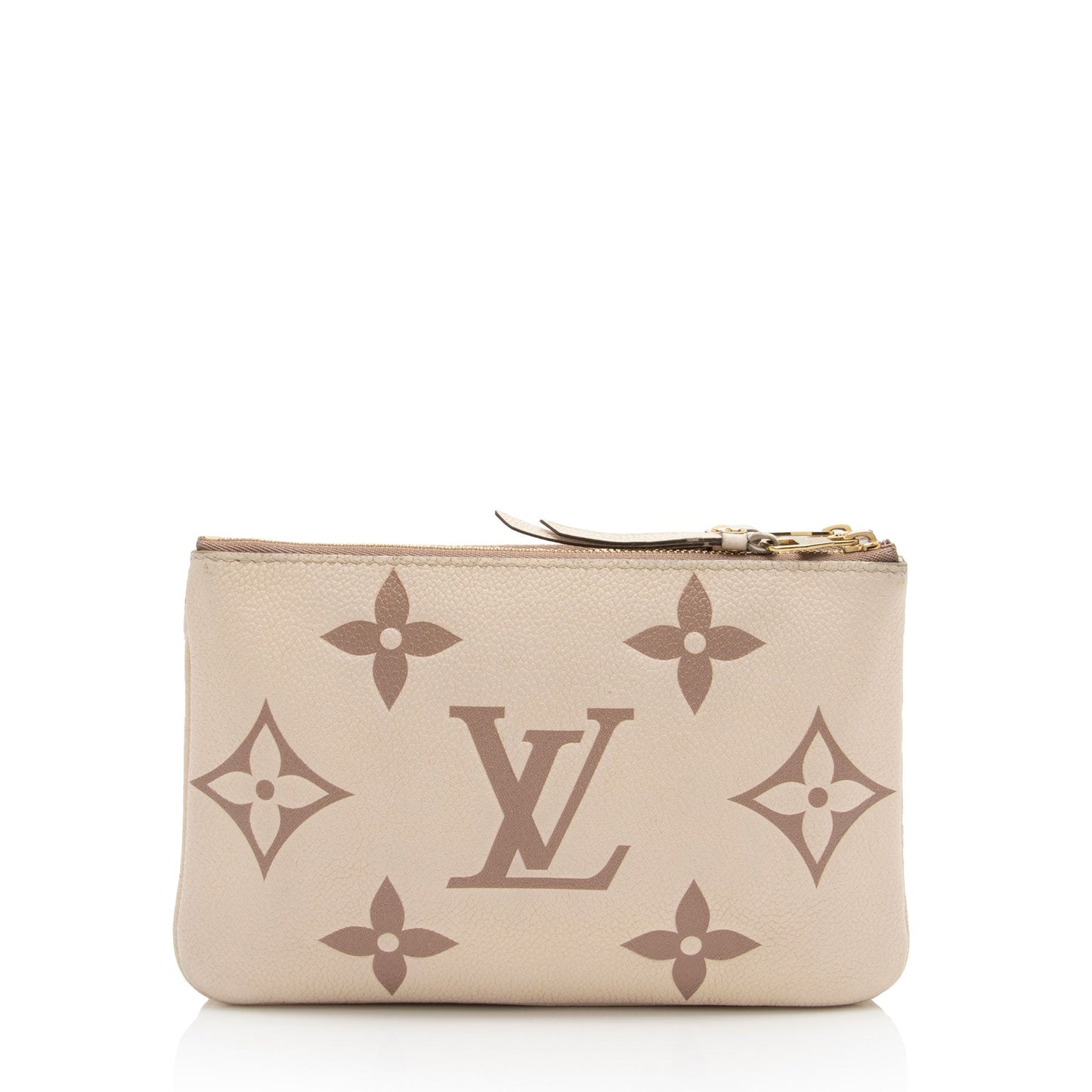 Louis Vuitton Giant Monogram Empreinte Double Zip Pochette (SHF-tJwkDt)