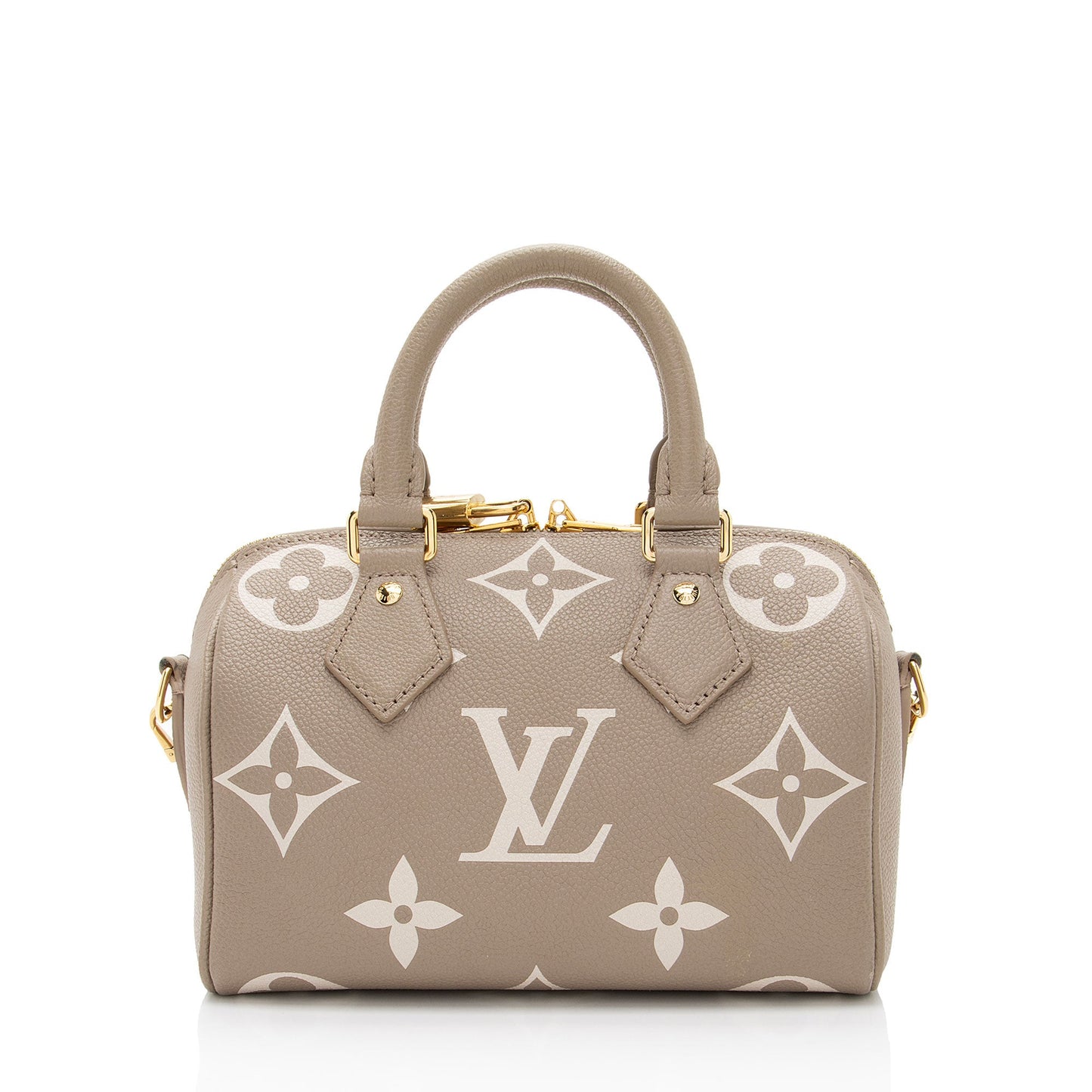 Louis Vuitton Giant Monogram Empreinte Bicolor Speedy Bandouliere 20 Satchel (SHF-oBDaSf)