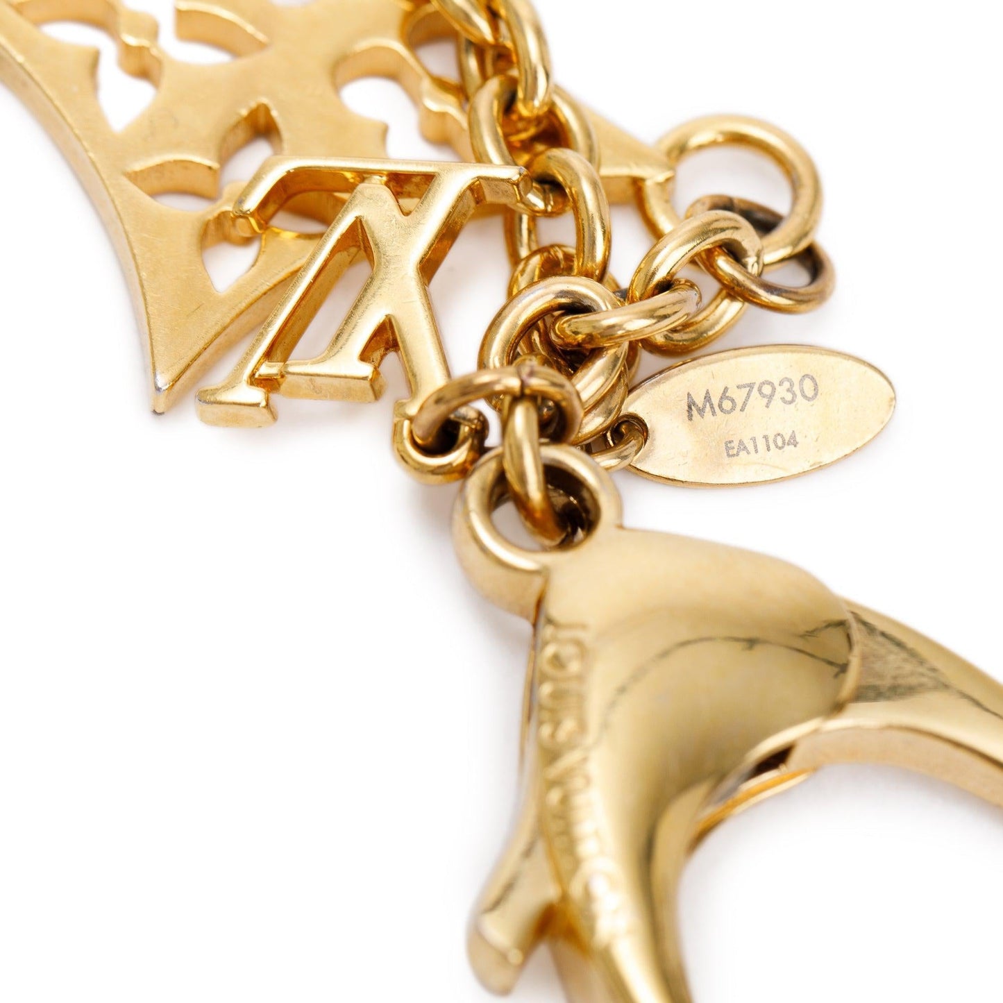 Louis Vuitton Gold-Tone Ivy  Bag Charm