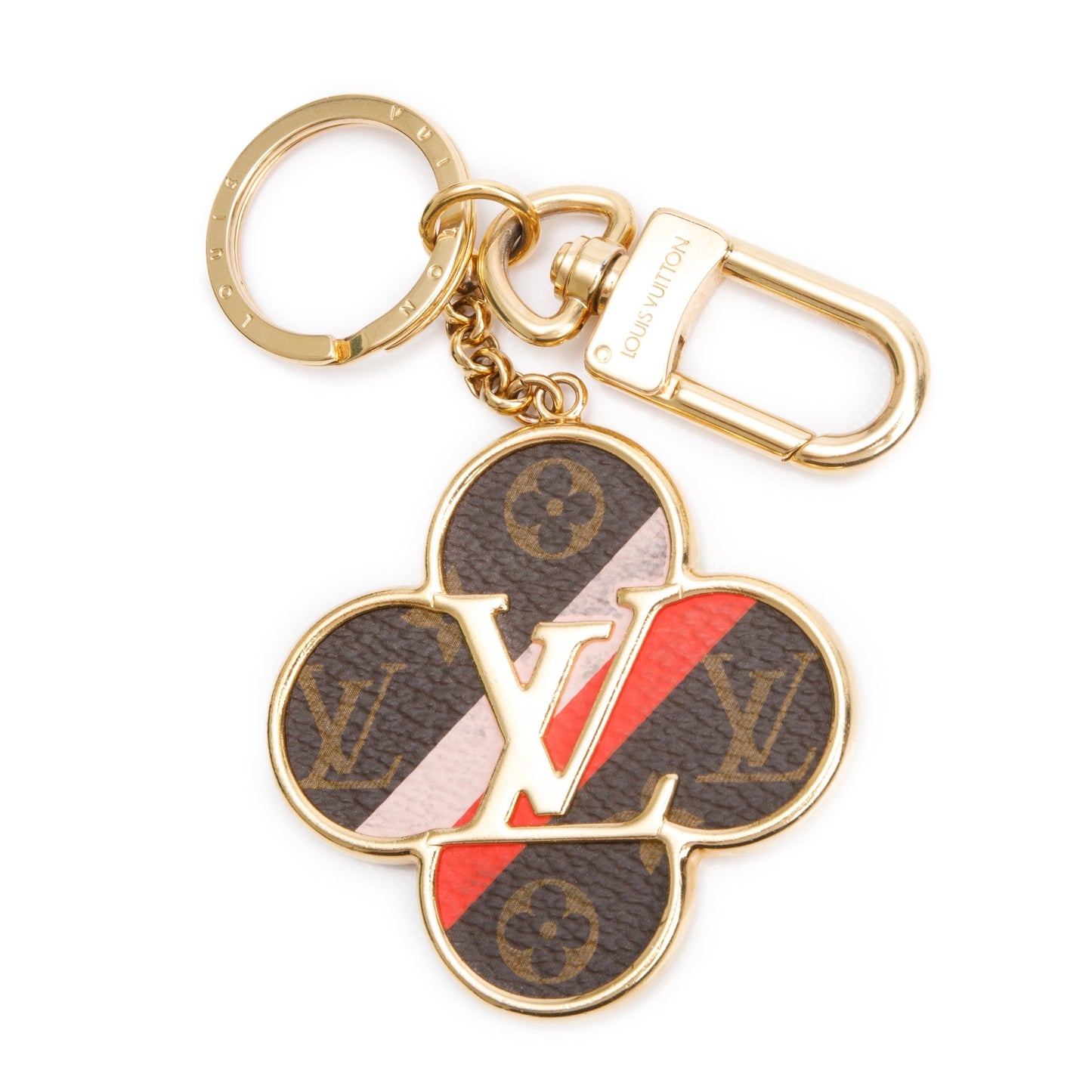 Louis Vuitton Gold-Tone Metal Into the Flower Bag Charm