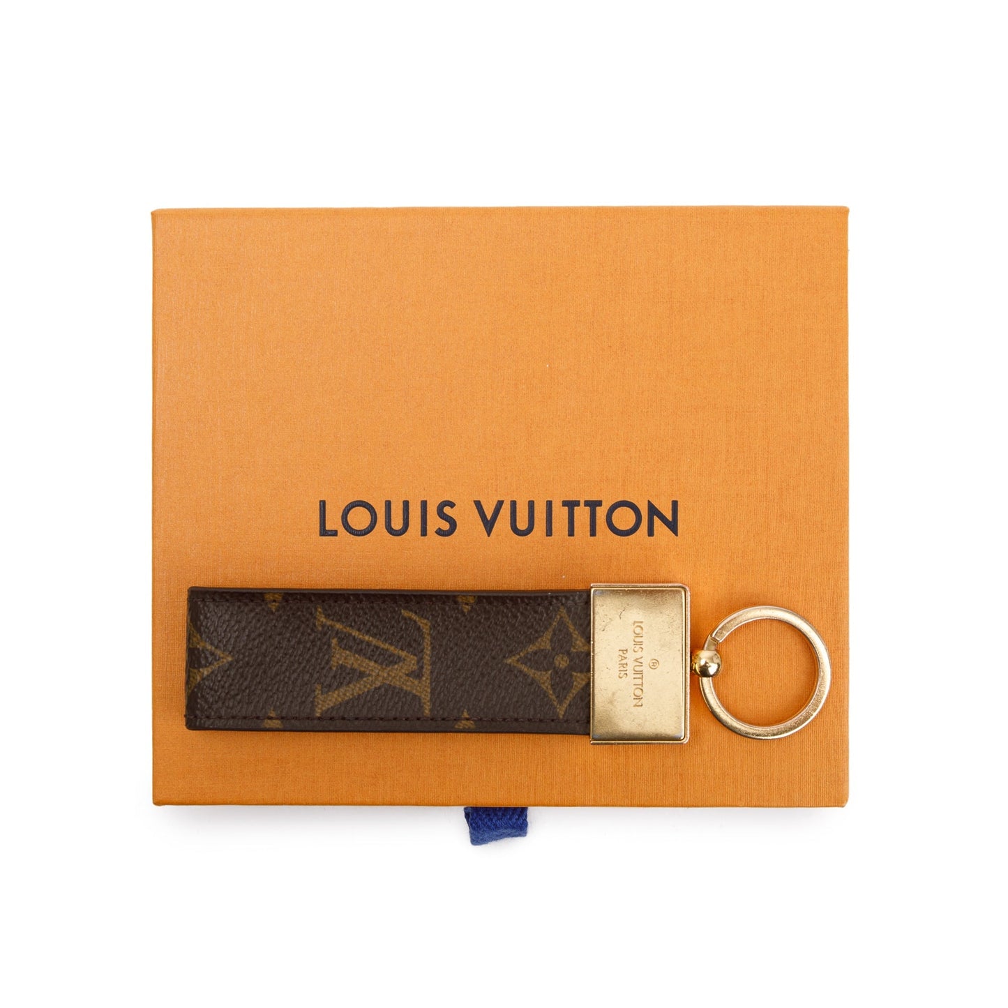 Louis Vuitton Gold-Tone Metal Monogram Dauphine Dragonne Key Holder