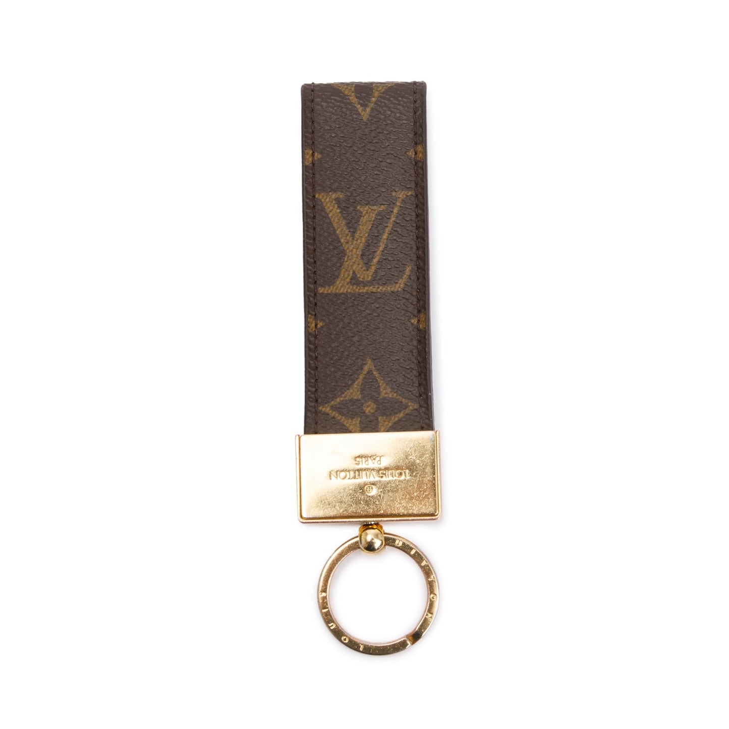 Louis Vuitton Gold-Tone Metal Monogram Dauphine Dragonne Key Holder
