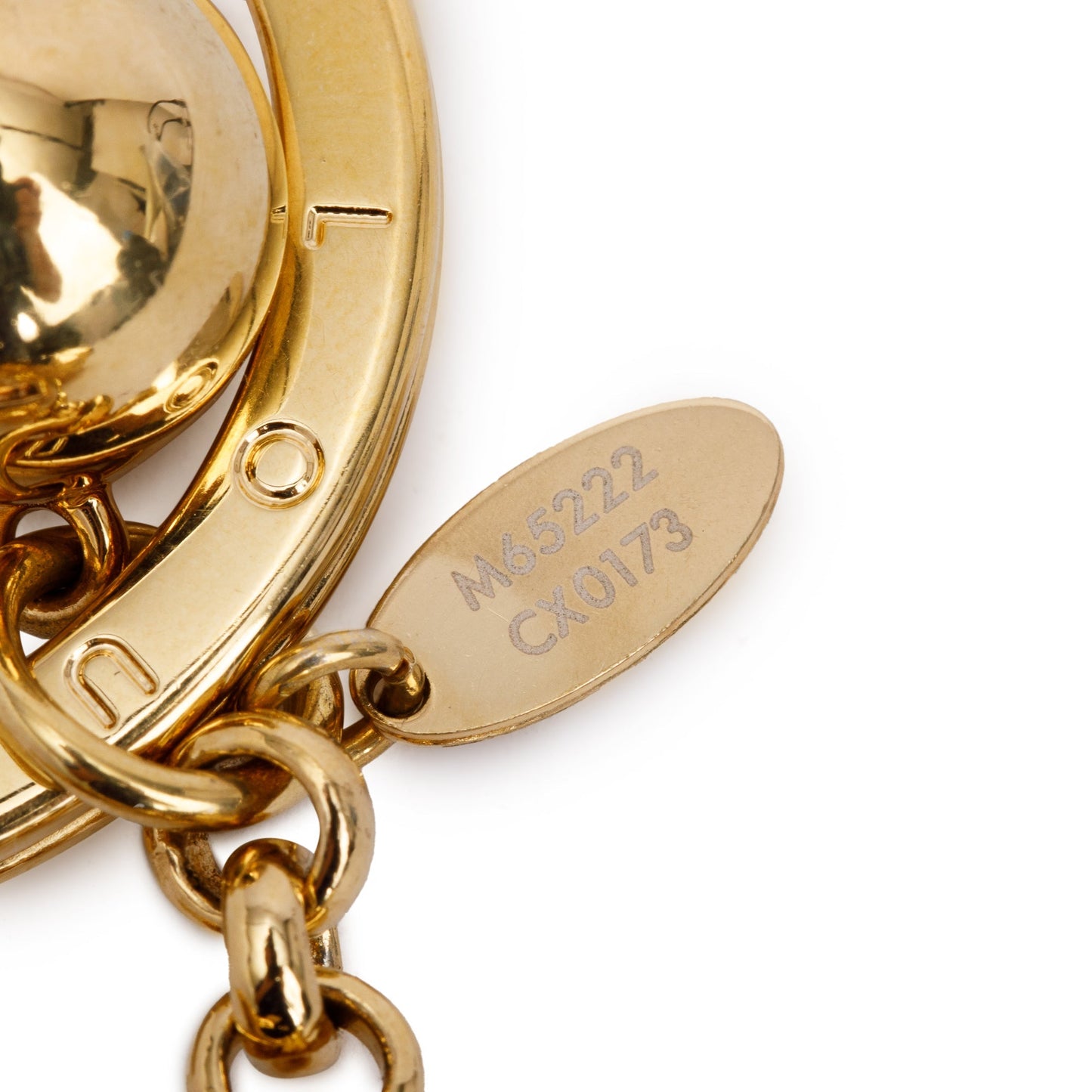 Louis Vuitton Gold-Tone Porte Cles Eclipse Bag Charm and Key Holder