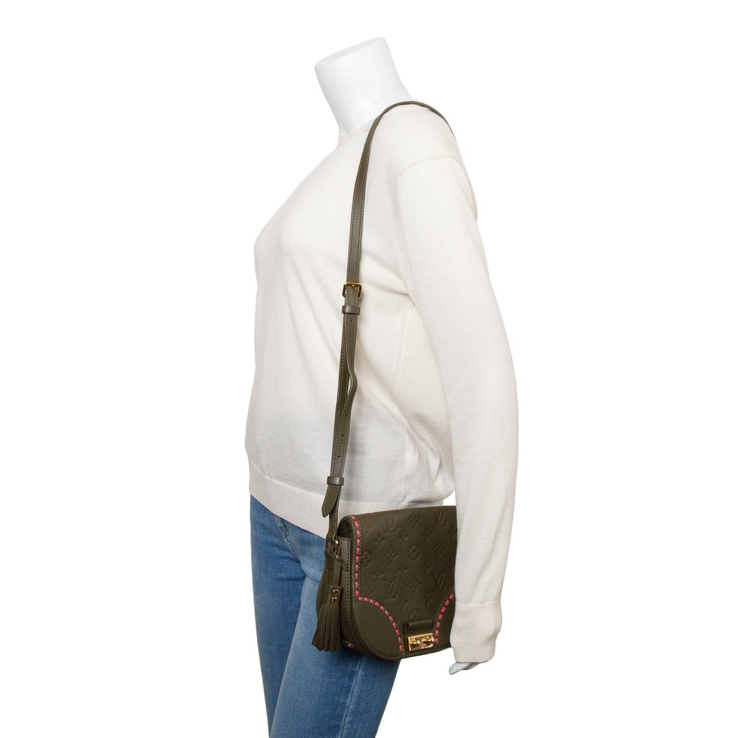 Louis Vuitton Green Monogram Empreinte Leather Junot Shoulder Bag