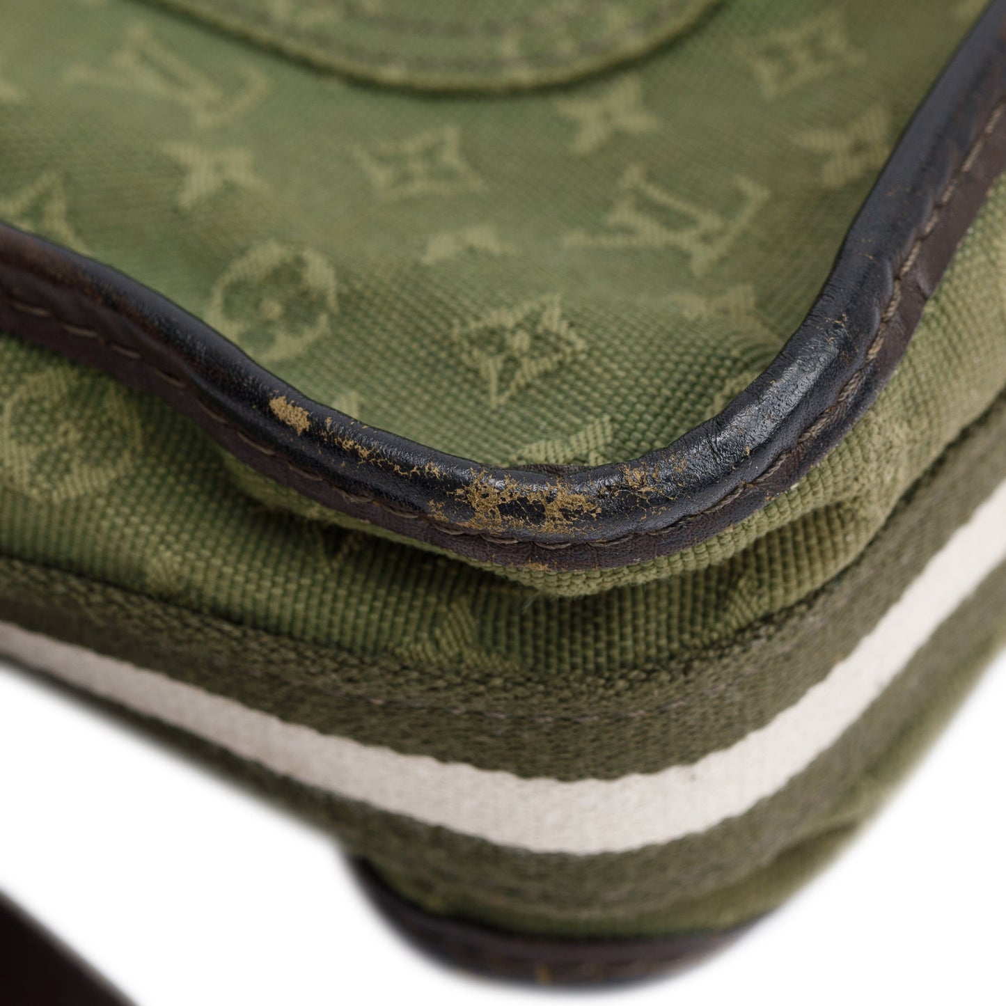 Louis Vuitton Green Monogram Mini Lin Mary Kate Besace