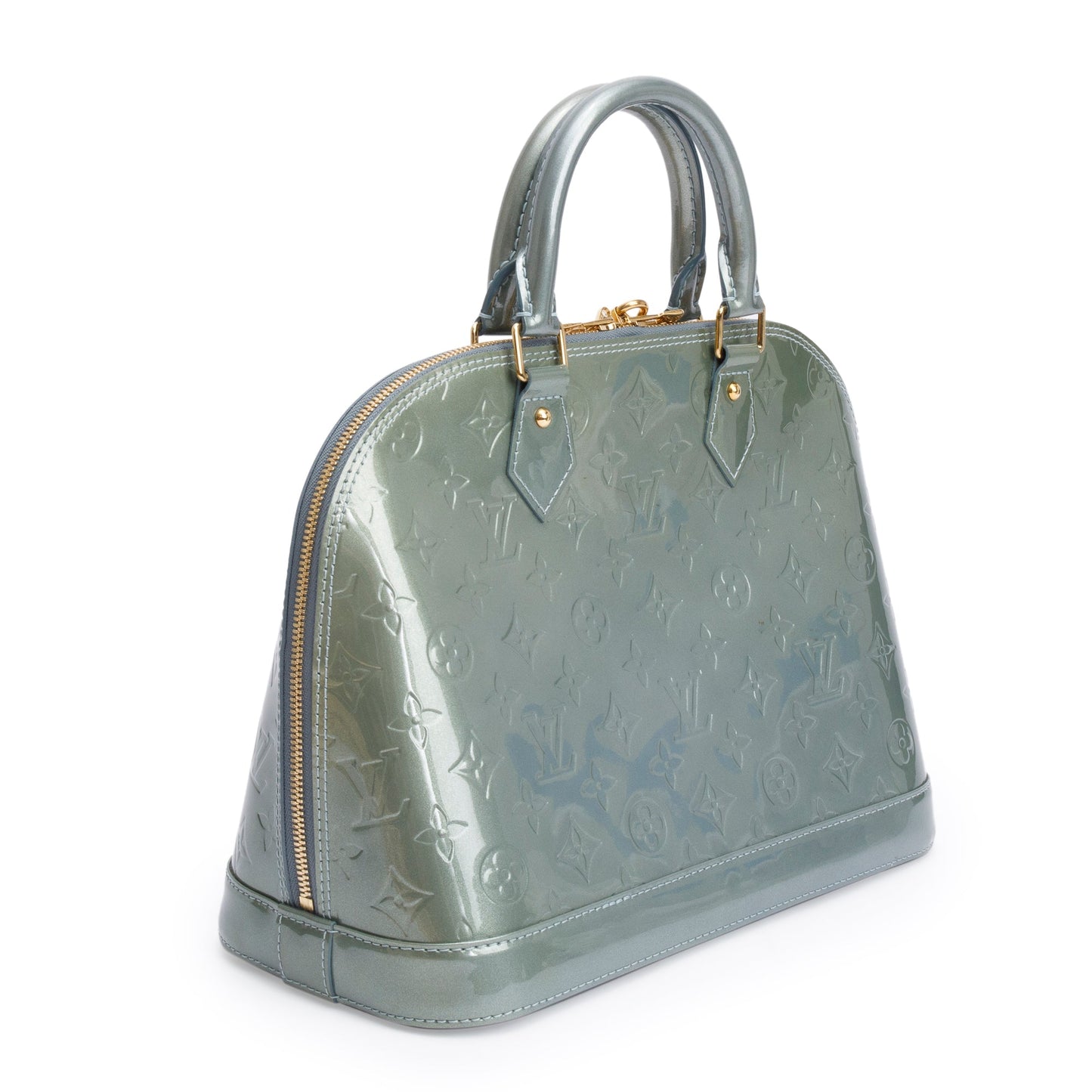 Louis Vuitton Green Monogram Vernis Alma PM