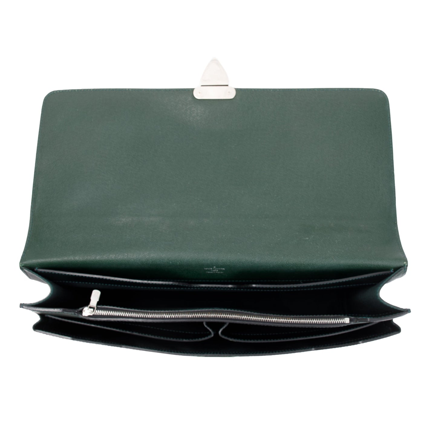 Louis Vuitton Green Taiga Leather Laguito Briefcase