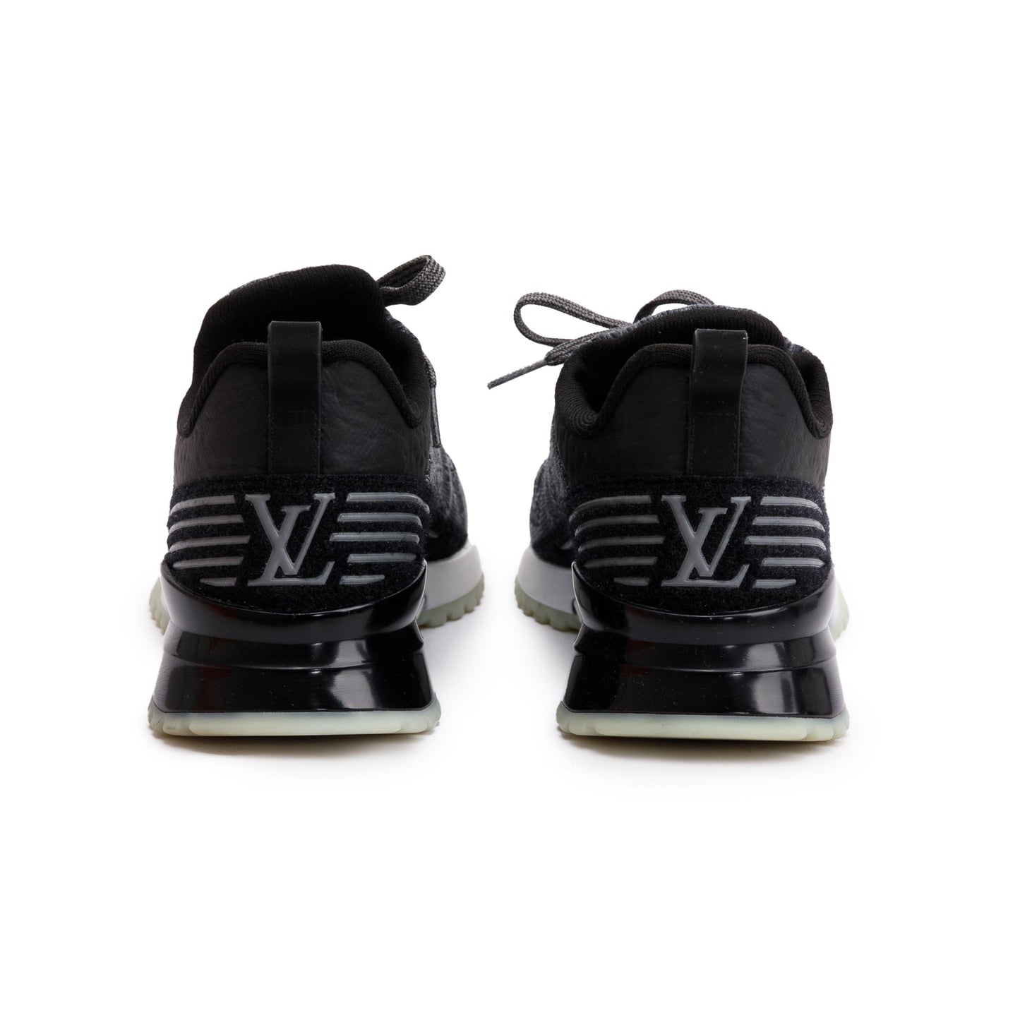 Louis Vuitton Grey Knit VNR Low Sneakers, Size 7