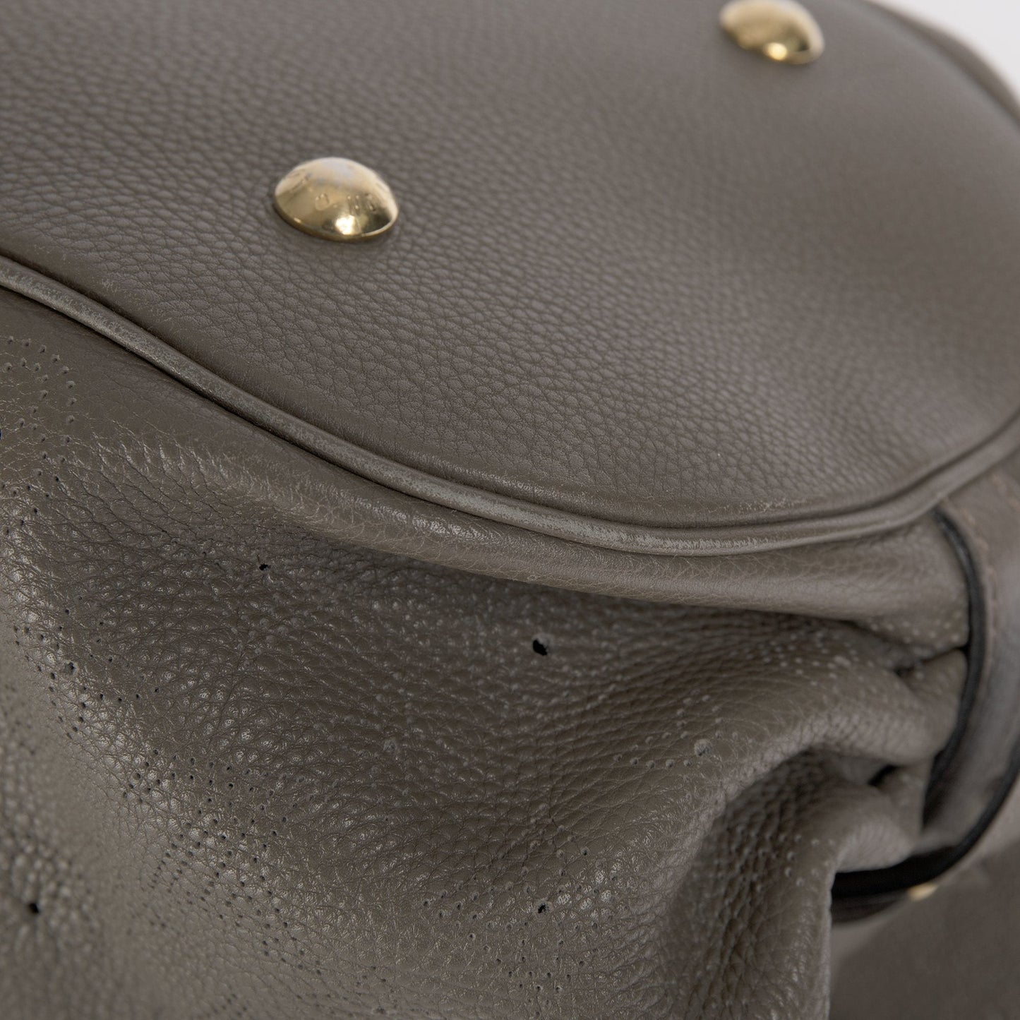 Louis Vuitton Grey Mahina XL Hobo