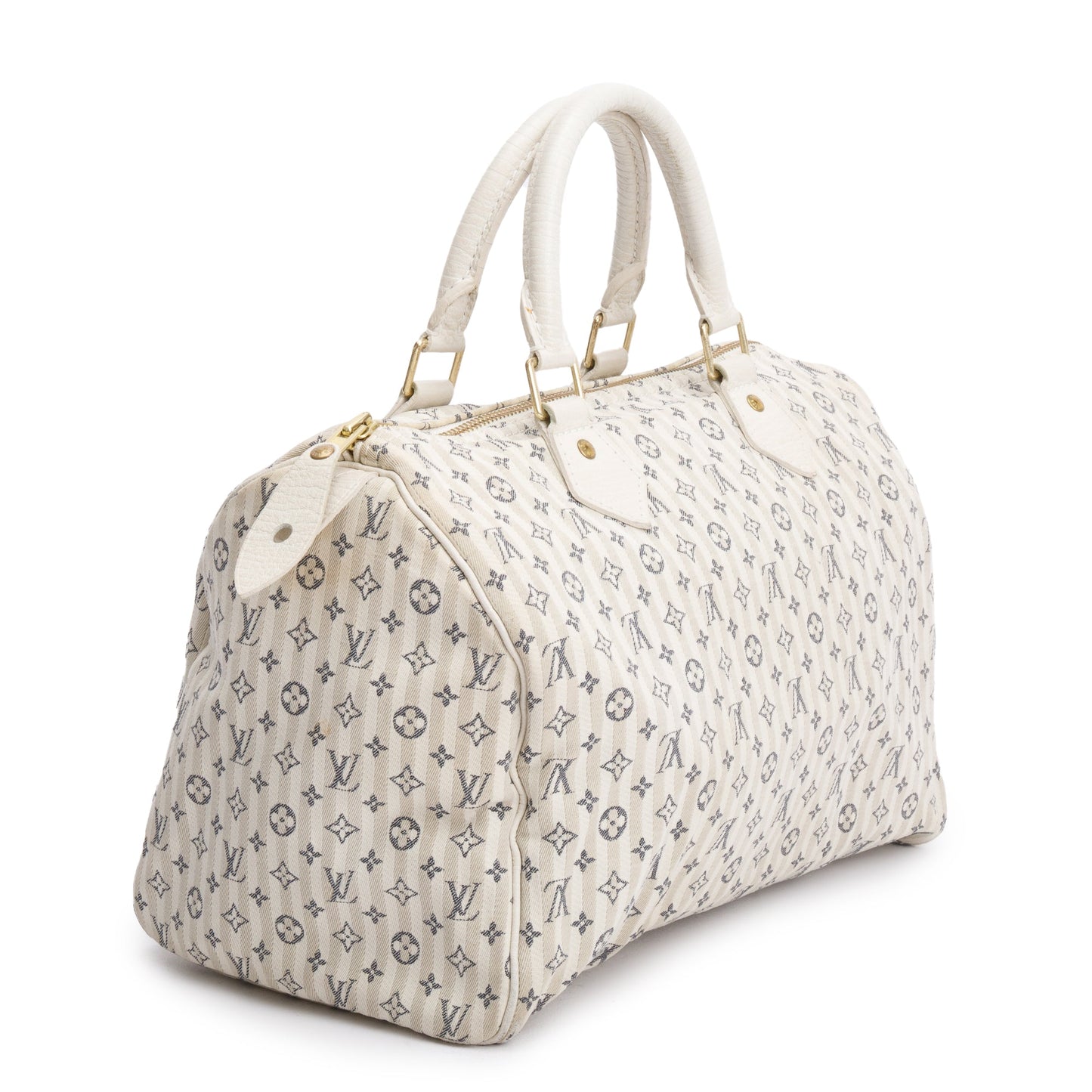Louis Vuitton Grey Mini Lin Speedy 30