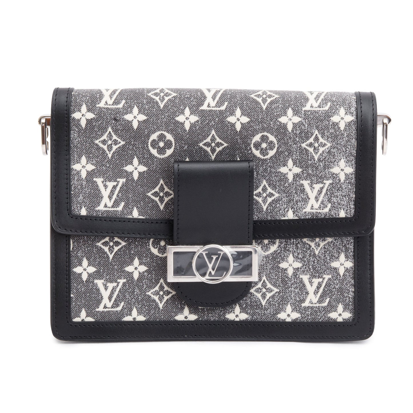 Louis Vuitton Grey Monogram Jacquard Denim Dauphine MM