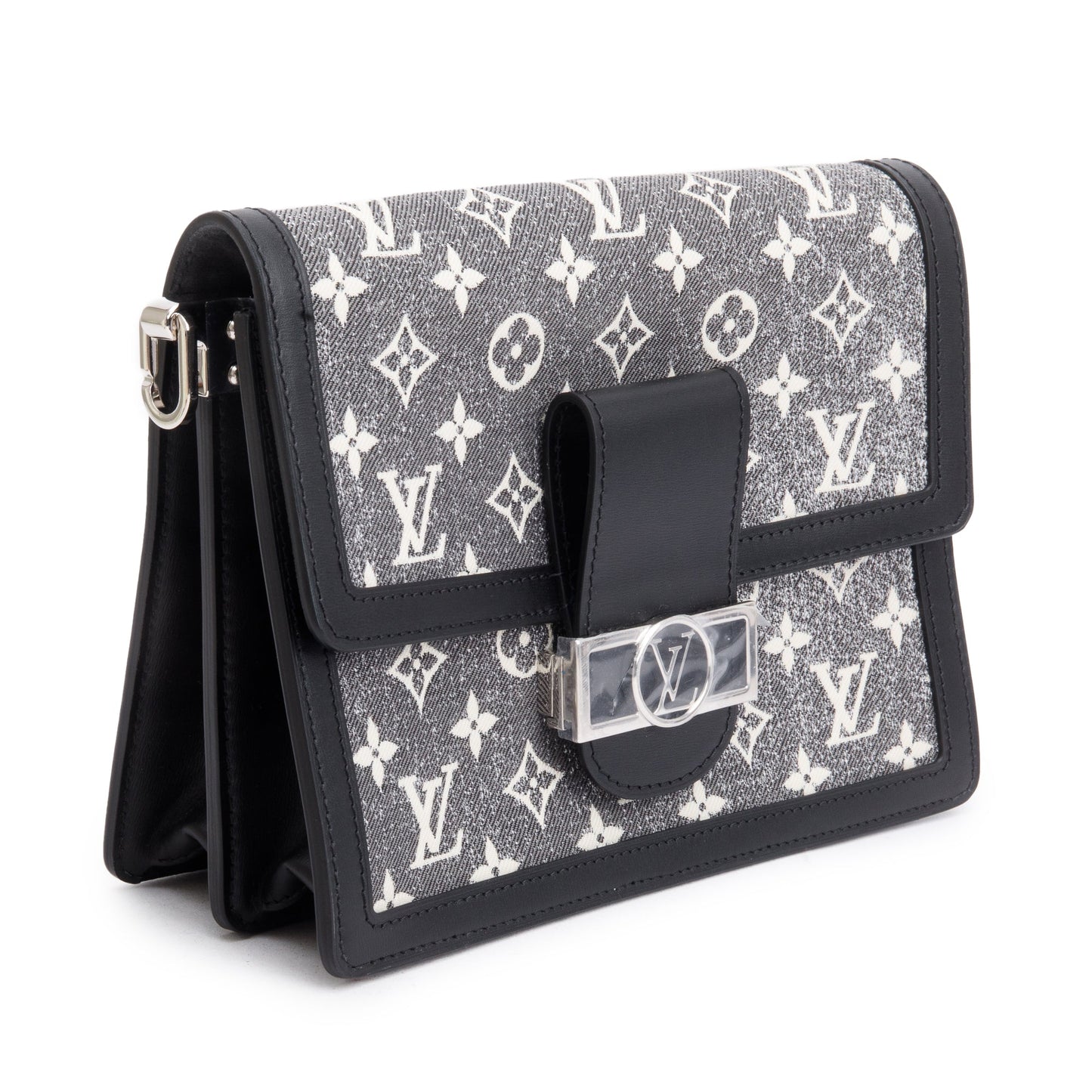 Louis Vuitton Grey Monogram Jacquard Denim Dauphine MM